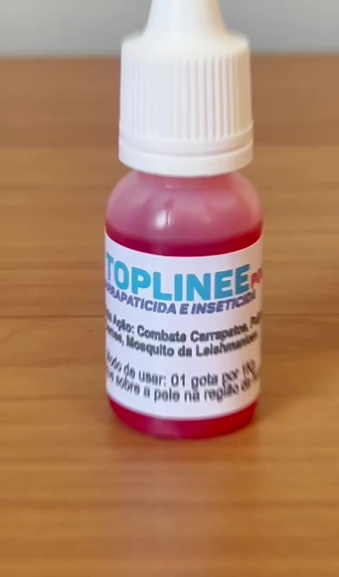3x Topline 10ml Poderoso Antipulgas e Carrapatos Cães e Gatos