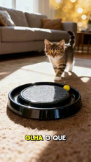 Arranhador para Gatos Redondo com Bolinha Interativo Relax Antiestresse Brinquedos para Gatos