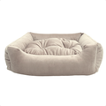 Cama Caminha Pet Suede Enchimento Siliconado e Zíper Removível
