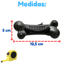 Kit Brinquedo Mordedor para Cachorro Pneu G + Bola Cravo Maciça 75mm + Osso Grande Black com Corda