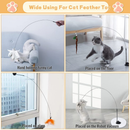 Brinquedo Varinha Gato Passaro Com Ventosa Fixa No Chao