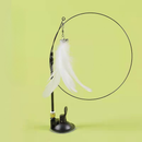 Brinquedo Varinha Gato Passaro Com Ventosa Fixa No Chao