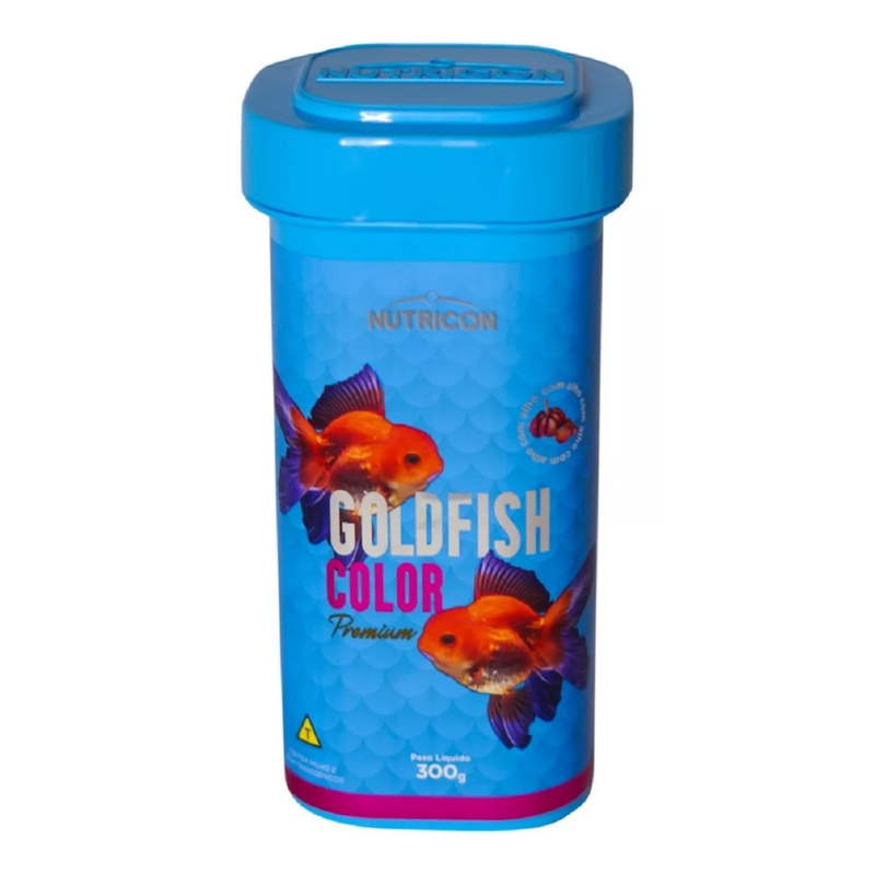 Ração Goldfish Color 300g Nutricon Coloração Peixes Kinguio