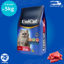 Kit 5 kg Ração Unicat Atum Para Gatos Adultos