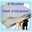 Jornal Papel Pet Limpo 2KG, 3KG, 4KG, 5KG, 10KG Tapete Pet Biodegradável FOLHAS GRANDES 50 ×70