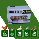Chocadeira Automatica 35 a 45 Ovos de Galinha ou 90 Ovos de Codorna + Ovoscopio + APP de BÔNUS