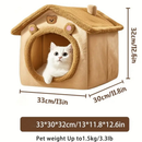 Casa para cães e gatos, mantenha aquecido, adequado para todas as estações, lavável removível, suprimentos para animais
