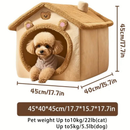 Casa para cães e gatos, mantenha aquecido, adequado para todas as estações, lavável removível, suprimentos para animais
