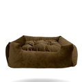Cama Caminha Pet Suede Enchimento Siliconado e Zíper Removível
