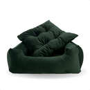 Cama Caminha Pet Suede Enchimento Siliconado e Zíper Removível