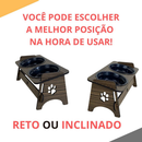 Comedouro Bebedouro Pet Suspenso Para Gato e Cachorro Com TAMPAS