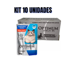 KIT 10 SACHÊS OPTIMUM GATO ESCOLHA SABOR E CATEGORIA 85G