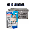 KIT 10 SACHÊS OPTIMUM GATO ESCOLHA SABOR E CATEGORIA 85G