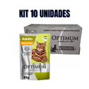 KIT 10 SACHÊS OPTIMUM GATO ESCOLHA SABOR E CATEGORIA 85G