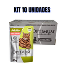 KIT 10 SACHÊS OPTIMUM GATO ESCOLHA SABOR E CATEGORIA 85G