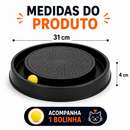 Arranhador para Gatos Redondo com Bolinha Interativo Relax Antiestresse Brinquedos para Gatos