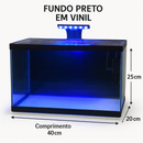 Aquário 20 Litros vidro 3mm tampa partida 40x20x25 ideal para peixes
