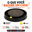 Arranhador para Gatos Redondo com Bolinha Interativo Relax Antiestresse Brinquedos para Gatos