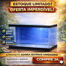 Aquário 20 Litros vidro 3mm tampa partida 40x20x25 ideal para peixes