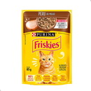Kit 15 unid Sachê Friskies Alimento Úmido Gatos Carne Frango Atum Peixe Branco Cordeiro Salmão Peru