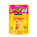 Kit 15 unid Sachê Friskies Alimento Úmido Gatos Carne Frango Atum Peixe Branco Cordeiro Salmão Peru